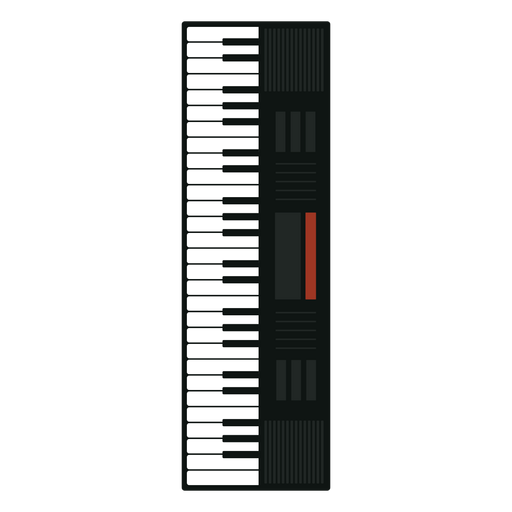 Synthesizer-Musikinstrumentensymbol PNG-Design