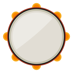 Tambourine musical instrument icon Tambourine musical instrument icon