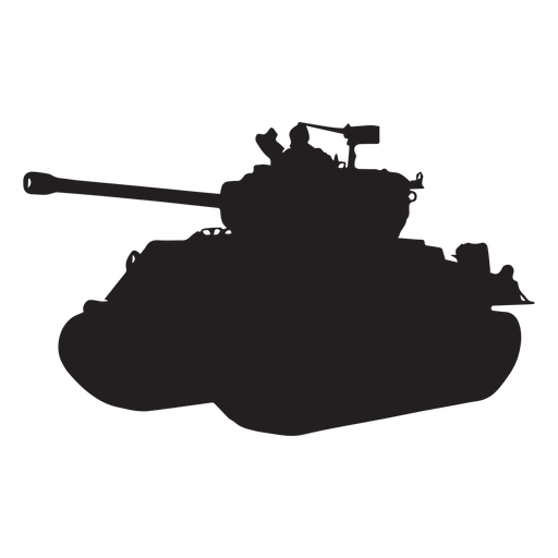 Silhueta de veículo blindado Desenho PNG
