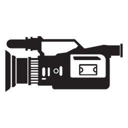 Icono plano de la cámara de televisión