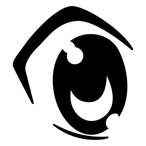 Ilustración de ojo de anime aterrorizado Transparent PNG Ilustración de ojo de anime aterrorizado Transparent PNG