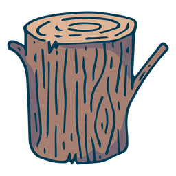 Desenho de bloco de corte de árvore Desenho PNG
