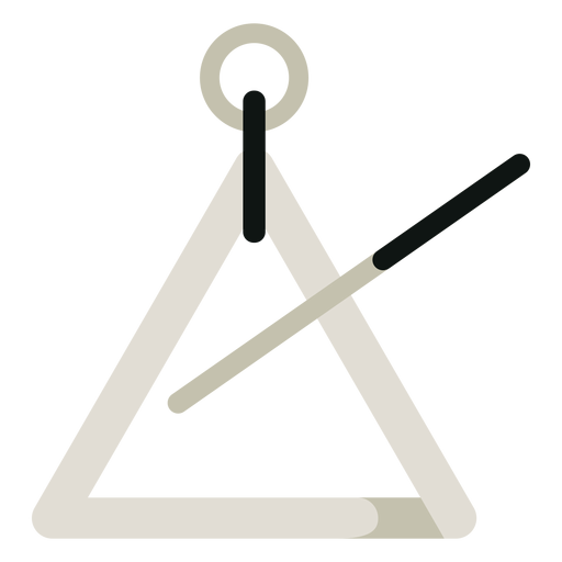 Triangle musical instrument icon
