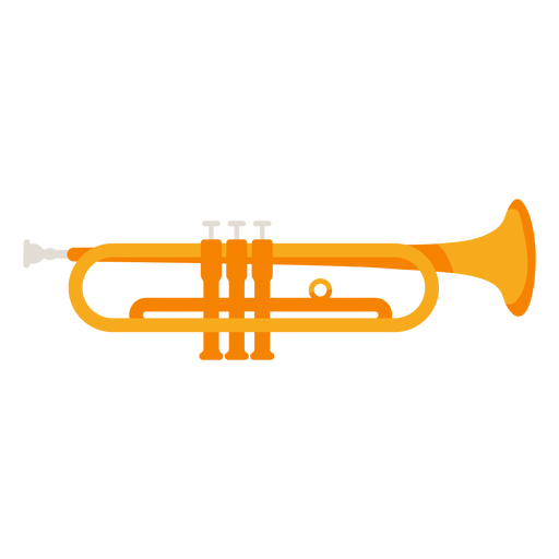 ?cone de instrumento musical de trompete Desenho PNG