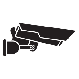 Icono plano de vigilancia de cámara de video Transparent PNG