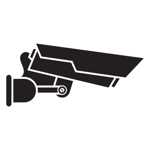 Icono plano de vigilancia de c?mara de video Diseño PNG