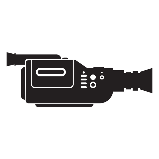 Video movie camera flat icon