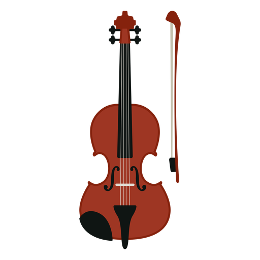 Icono de instrumento musical de viol?n Diseño PNG