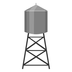Water tower container icon Water tower container icon