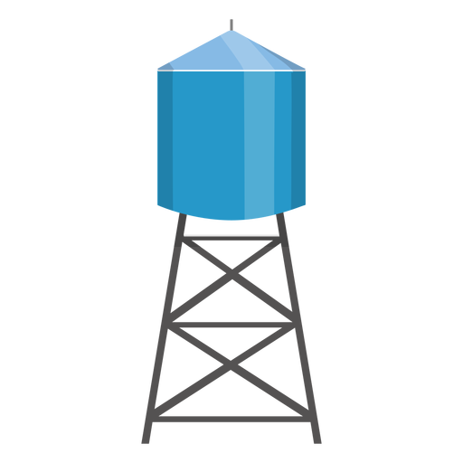 Water tower container illustration