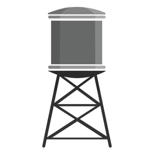 Wasserturm-Symbol PNG-Design