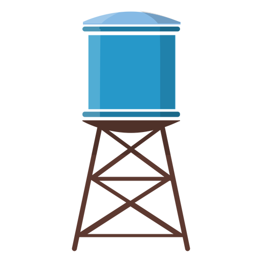 Wasserturm Illustration PNG-Design