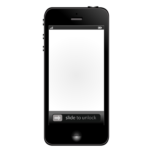 White screen iphone mockup - Transparent PNG & SVG vector