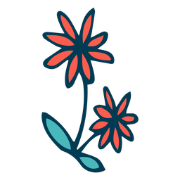 Desenho de flores silvestres Desenho PNG Transparent PNG