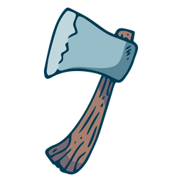 Wooden hatchet cartoon PNG Design
