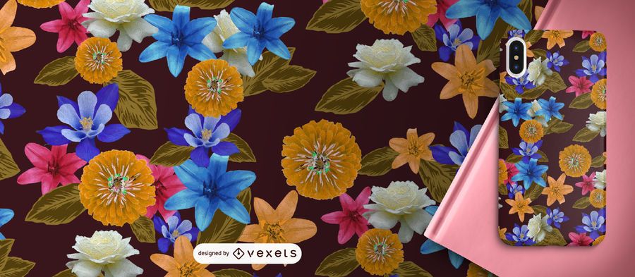 Exotic flowers pattern Exotic flowers pattern