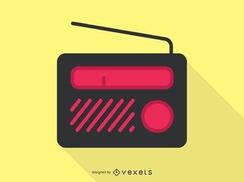Icono de audio de radio portátil
