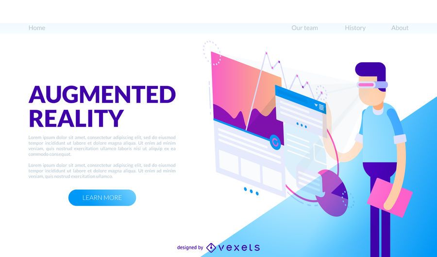 Virtual reality work banner Virtual reality work banner