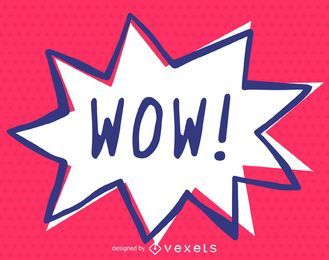 Wow exclamation comics illustration Wow exclamation comics illustration