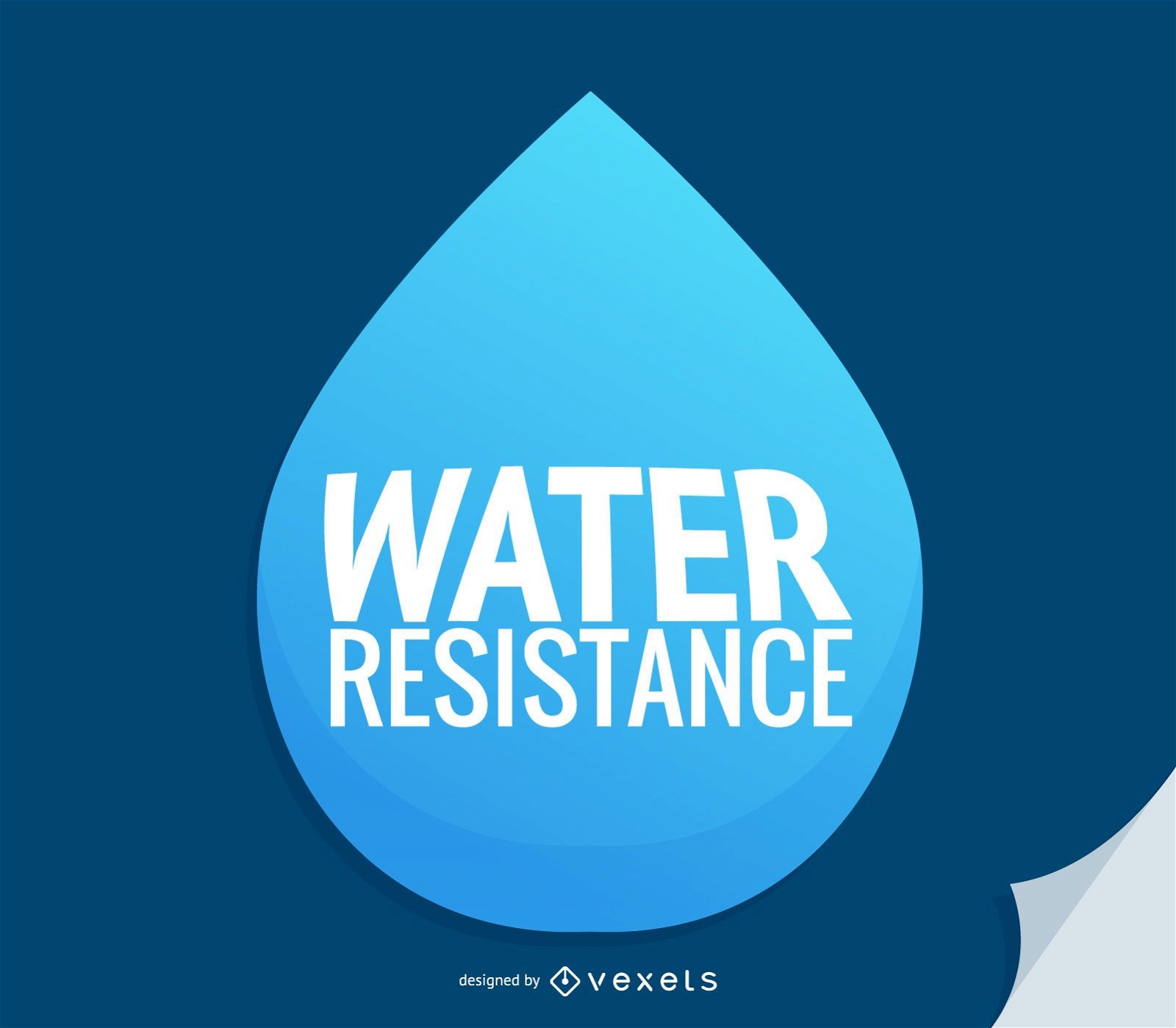 Ícone de gota d&#39;água de resistência à água