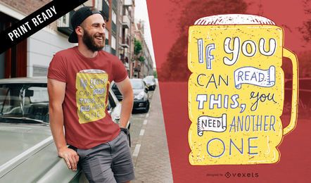 Ein weiterer Bier-T-Shirt-Entwurf Ein weiterer Bier-T-Shirt-Entwurf