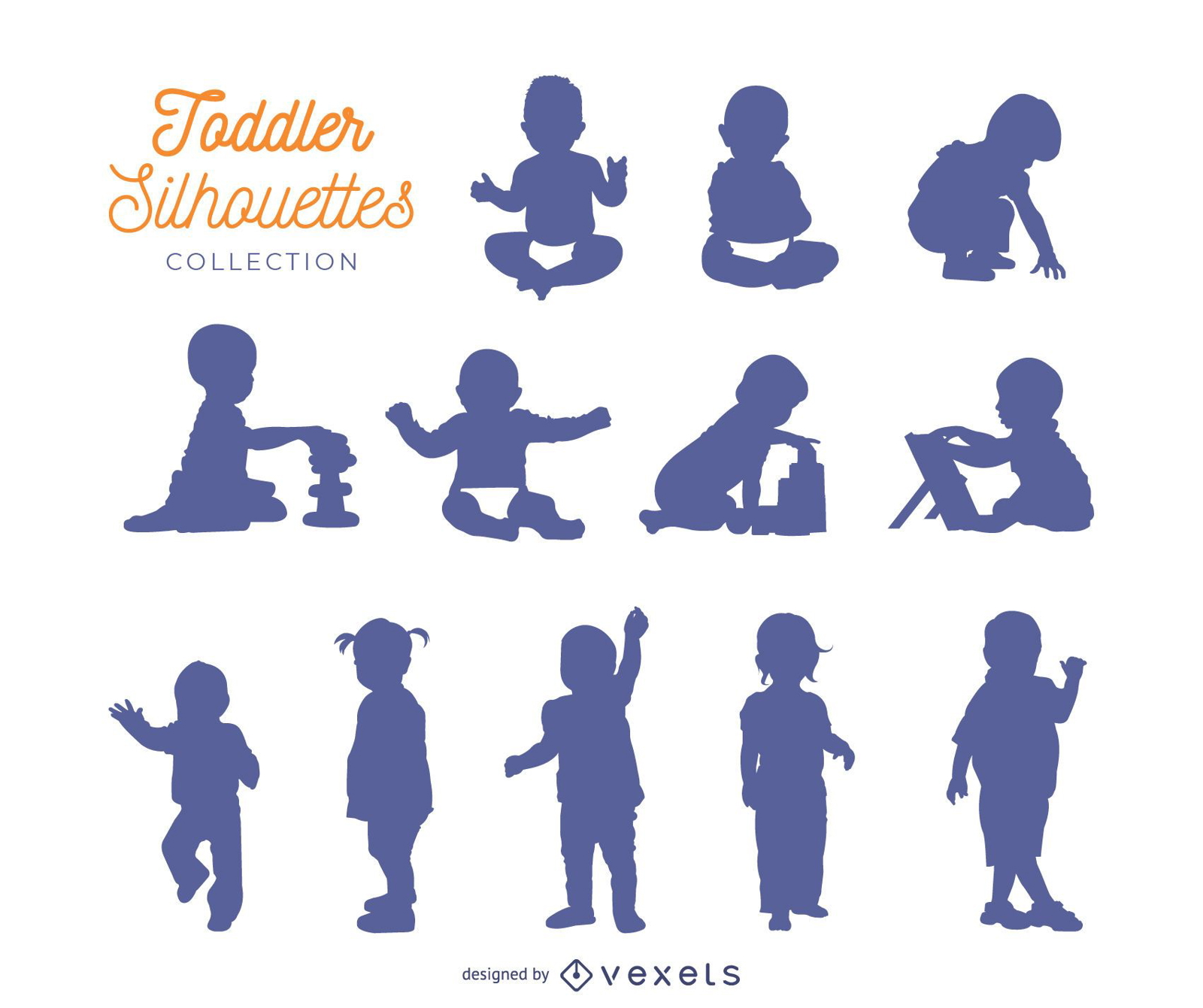 Toddler silhouettes collection