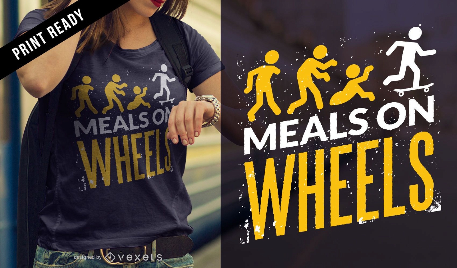 Zombie Mahlzeiten T-Shirt Design