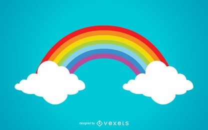 Colorful rainbow illustration