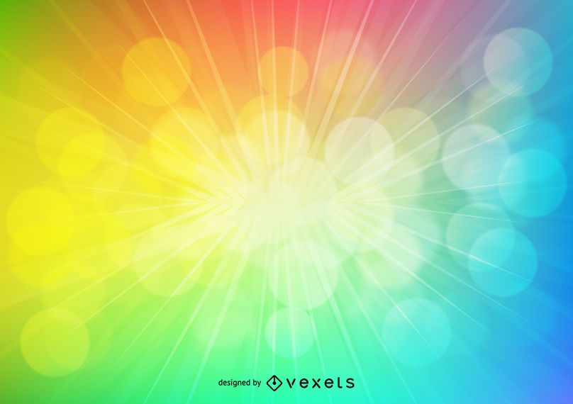 Rainbow light burst background Rainbow light burst background