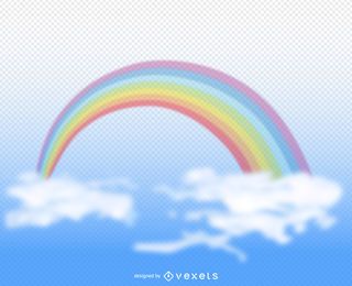 Transparent rainbow illustration Transparent rainbow illustration
