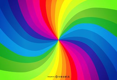 Rainbow Palette Swirl Background Vector Download