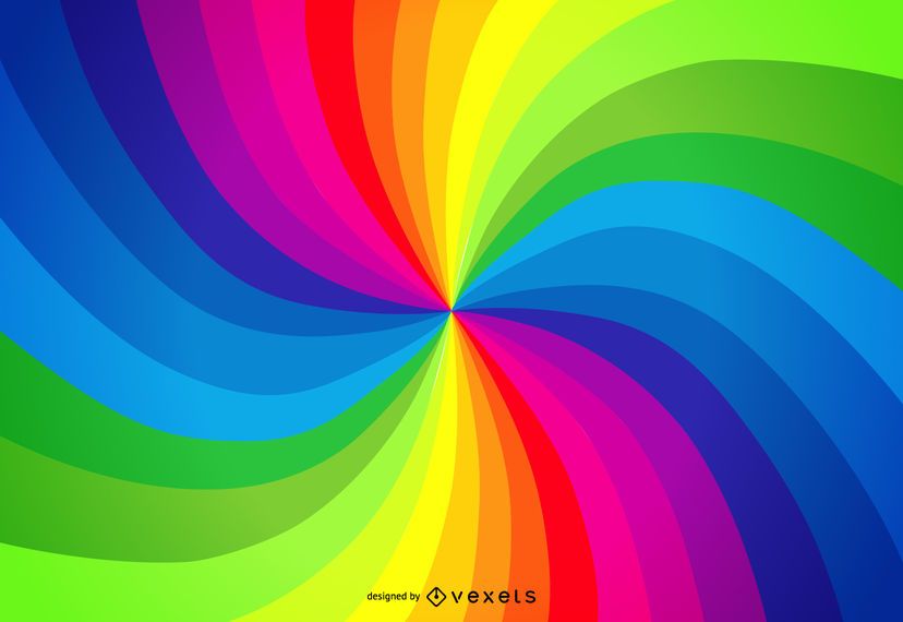 Rainbow palette swirl background Rainbow palette swirl background