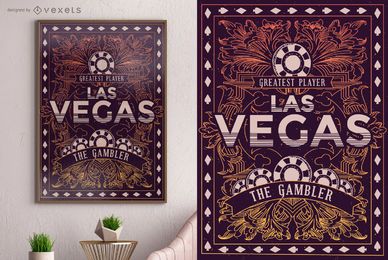 Las Vegas gambler poster design Las Vegas gambler poster design