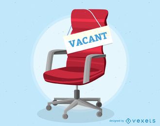 Vacant office chair illustration Vacant office chair illustration