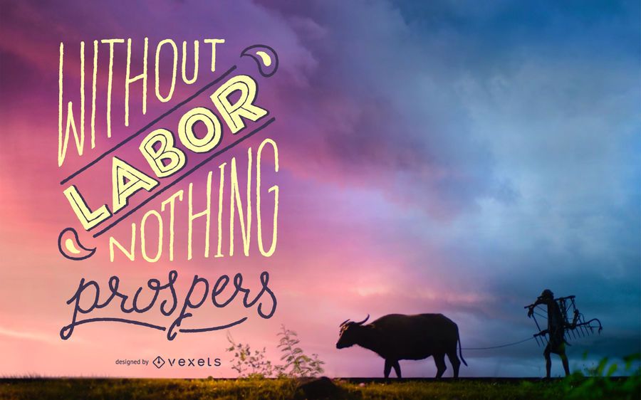 Without labor nothing prospers badge Without labor nothing prospers badge