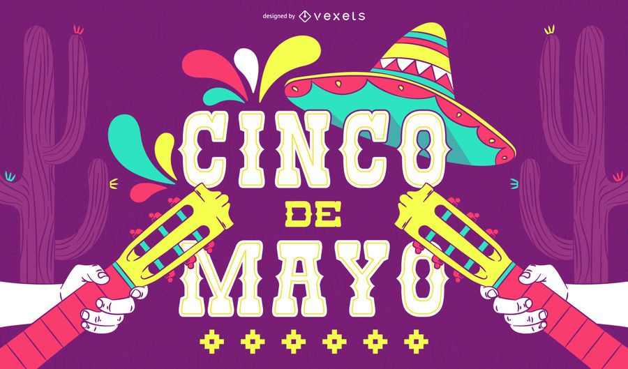 Cinco de Mayo illustrated poster Cinco de Mayo illustrated poster
