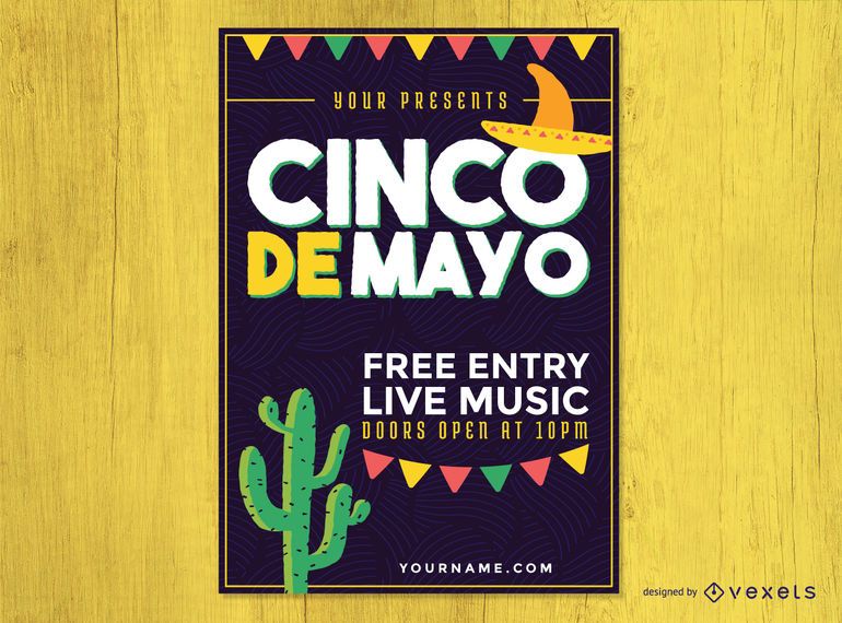 Cinco de Mayo party poster Cinco de Mayo party poster