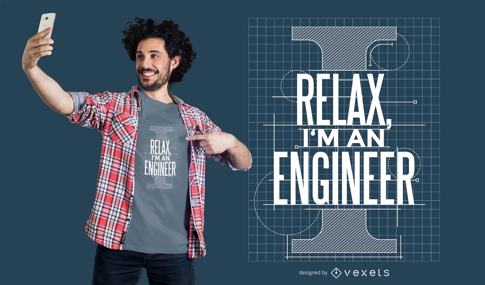 Confie em mim engenheiro de design de camisetas