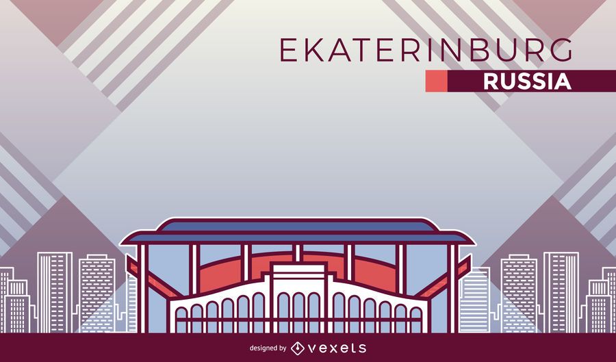 Yekaterinburg football stadium cartoon Yekaterinburg football stadium cartoon