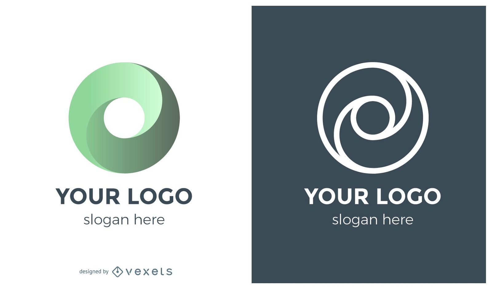 Circle swirl logo concept