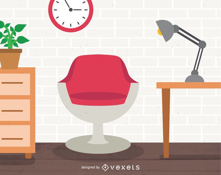 Office interior design illustration Office interior design illustration