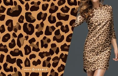 Patrón sin costuras de piel de leopardo