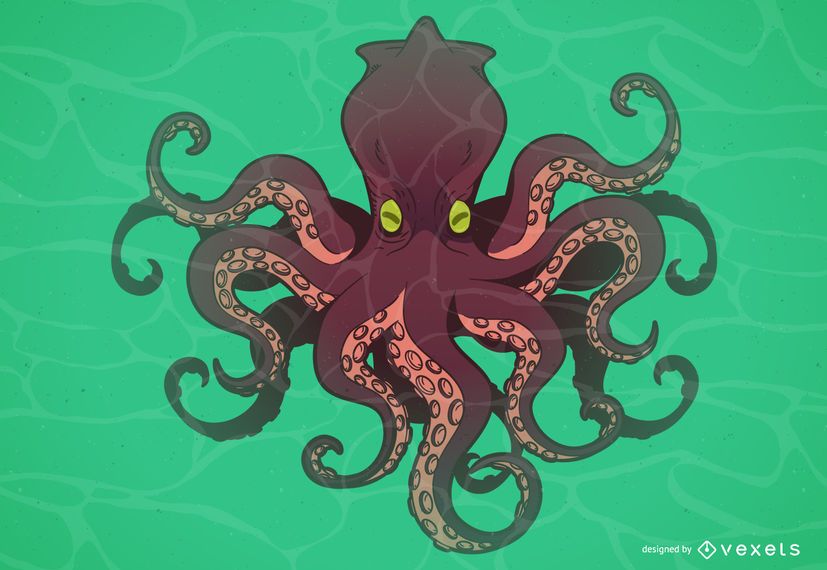 Octopus monster cartoon Octopus monster cartoon