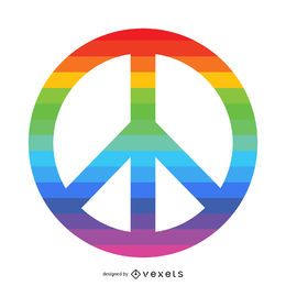 Rainbow Peace Symbol Rainbow Peace Symbol