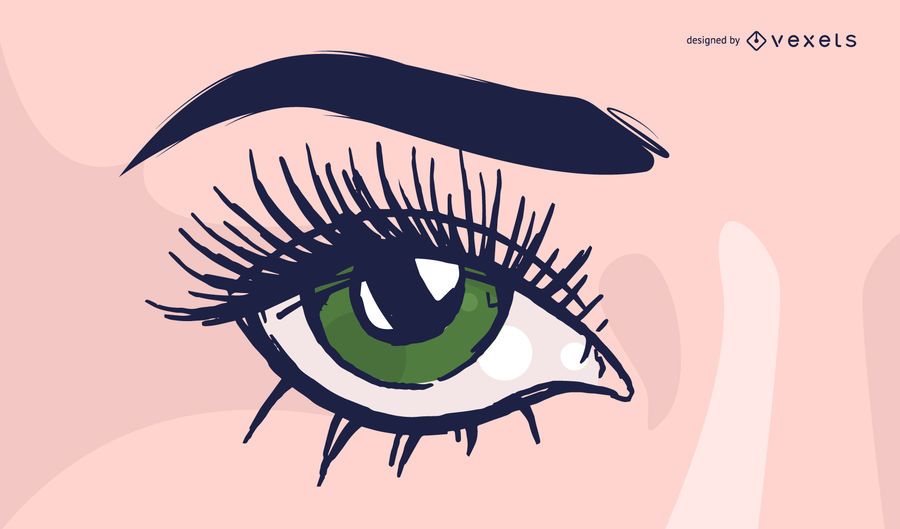 Wimpern-Cartoon Wimpern-Cartoon