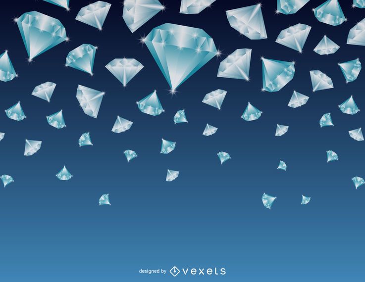Falling diamonds background Falling diamonds background