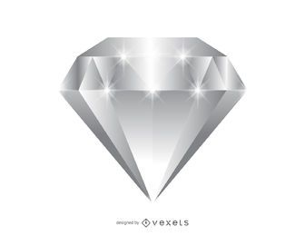 Ilustração de joia de diamante