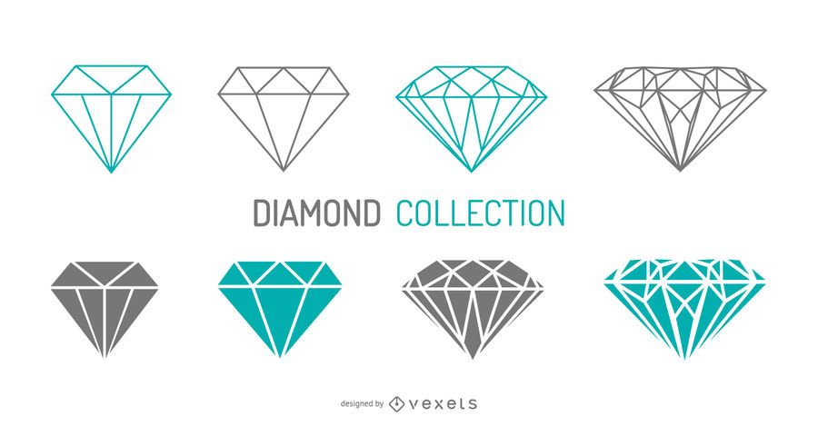 Stroke diamonds set Stroke diamonds set