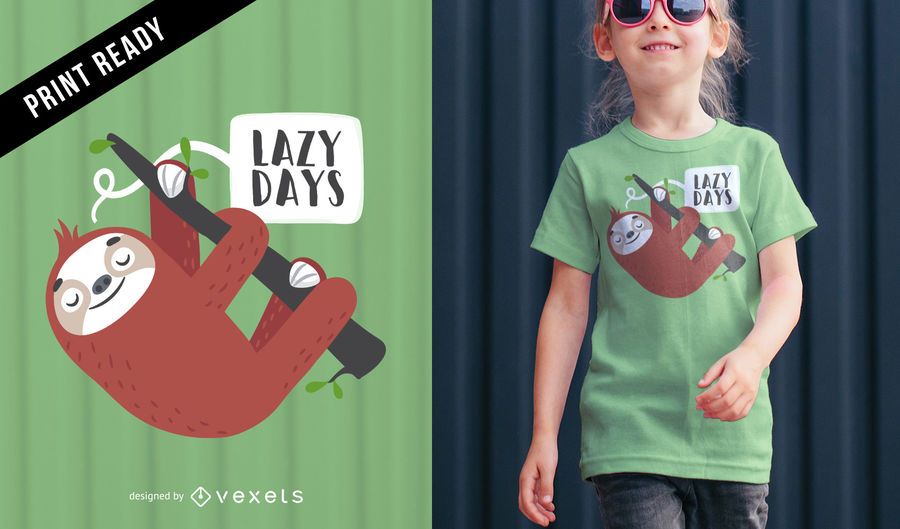 Cute sloth t-shirt design Cute sloth t-shirt design