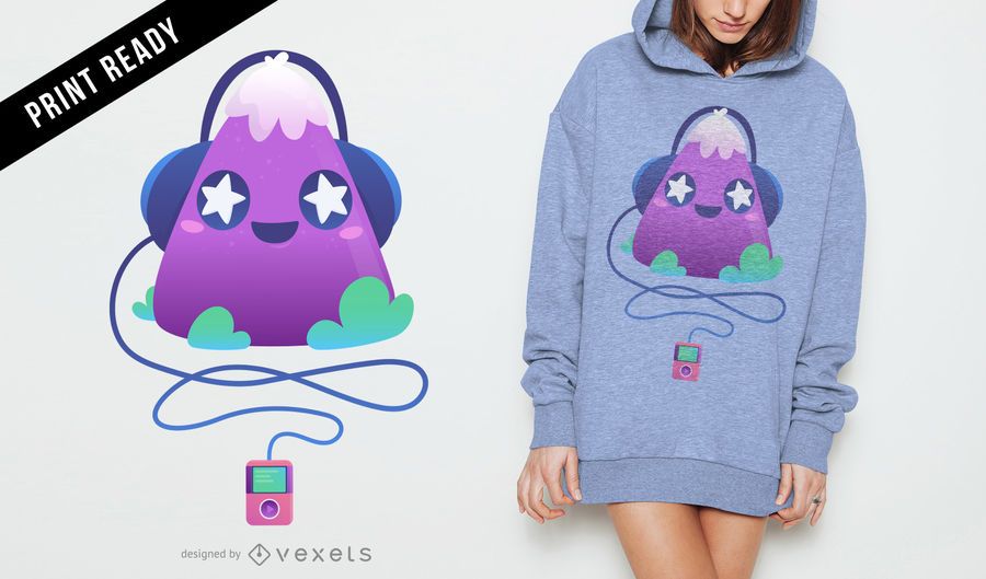 Netter Musikt-shirt Entwurf Netter Musikt-shirt Entwurf